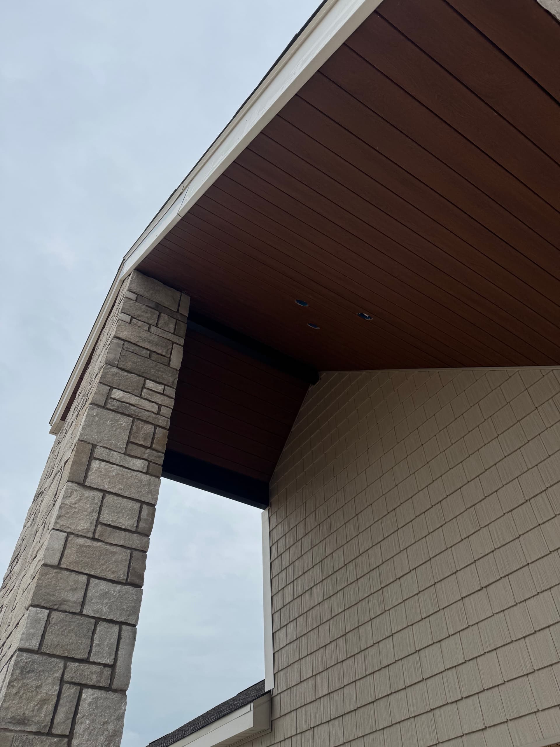 Gallery photos for Vinyl Shake Siding, PVC Trim and Custom Soffit Work for a Local Golf Course: Image #2